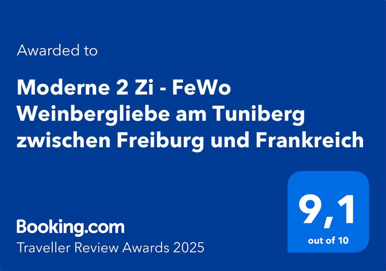 Moderne 2 Zi - Fewo Weinbergliebe Am Tuniberg Zwischen Freiburg Und Frankreich Merdingen エクステリア 写真